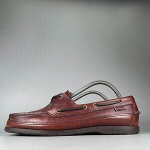 Women's 11 Men's 9.5 Sebago Docksides Brown Leather 2 Eye Boat Shoes Loafers EUC